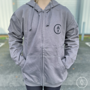 Grey Hoodie (Zipped)